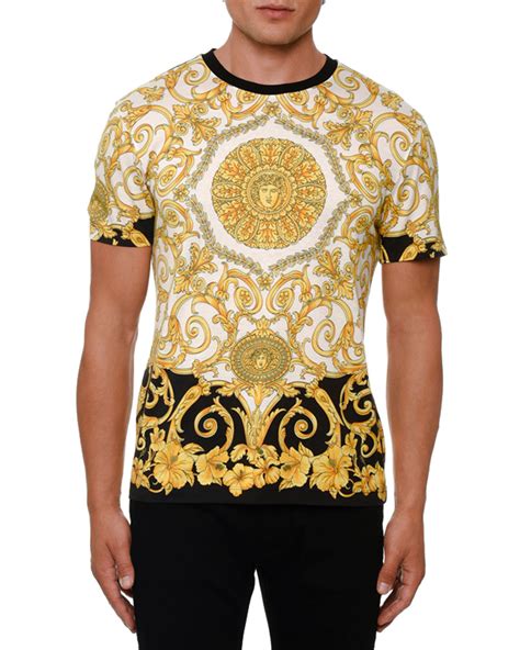 t shirt versace multicolor strass|versace graphic t shirt.